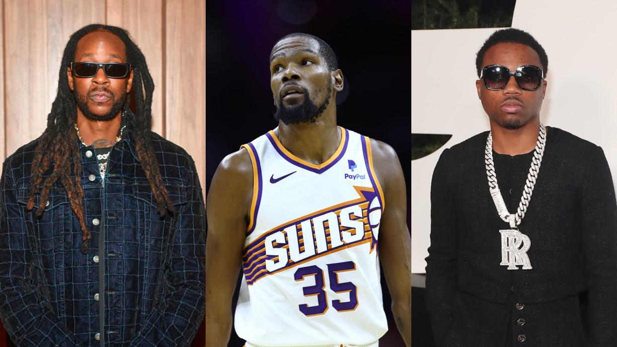 2 Chainz, Kevin Durant, and Roddy Ricch