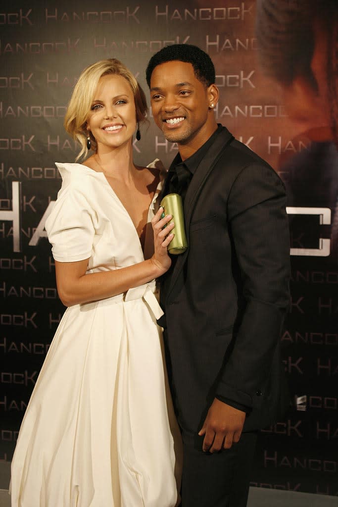 Hancock Paris Premiere 2008 Charlize Theron Will Smith