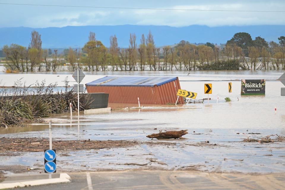 New Zealand’s main fruit-growing region has been hit hard by Cyclone Gabrielle. Kerry Marshall/Getty Images
