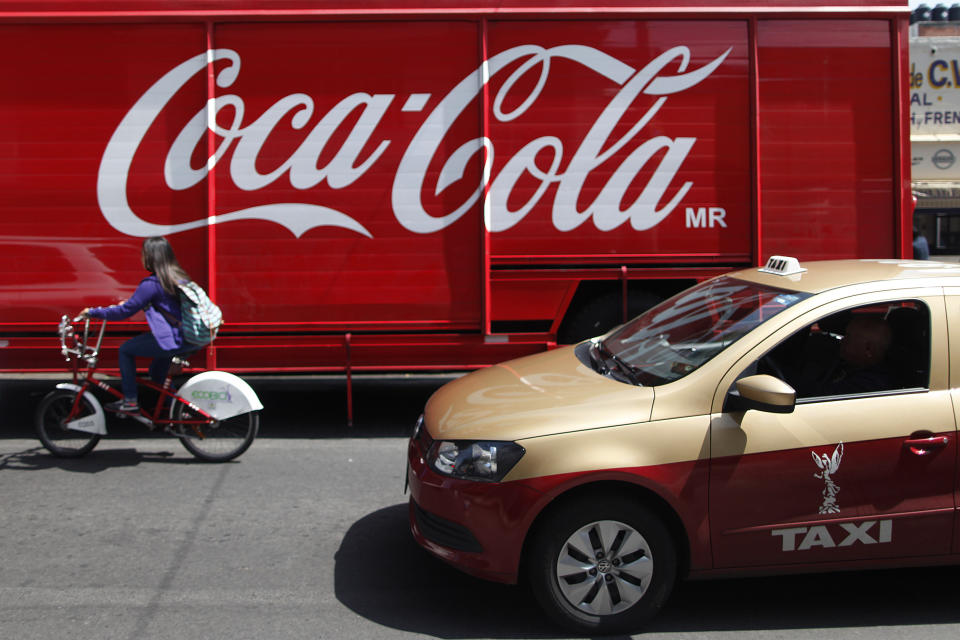 A Coca-Cola truck in Mexico City (Reuters/Edgard Garrido)