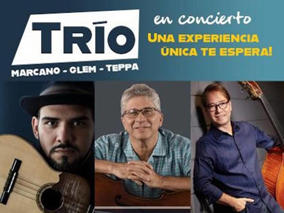 Concierto del Trio Marcano-Glem-Teppa en el Teatro Trail.
