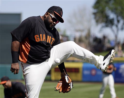 Former San Francisco Giants player Pablo Sandoval during a