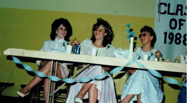 Laura Ruffino (left) and Elizabeth Diamond (centre) had been best friends since fifth grade. Picture: Supplied