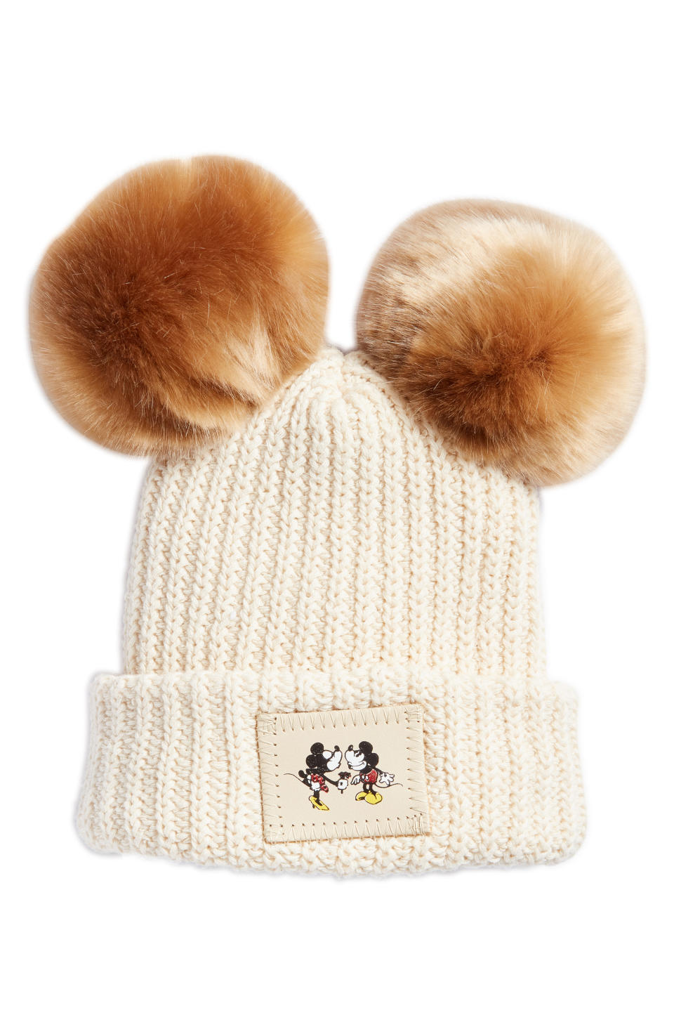 A Love Your Melon Disney double pom knit beanie at Nordstrom’s pop-in.