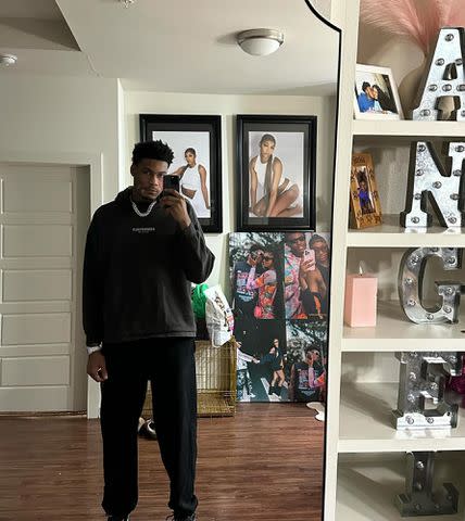 <p>Cam'Ron Fletcher Instagram</p> Cam'Ron Fletcher takes a mirror selfie.