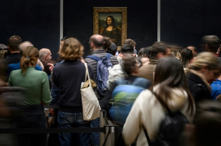 The organisation said the painting should be removed from the Louvre museum and returned to its 'rightful owners' (LOIC VENANCE)