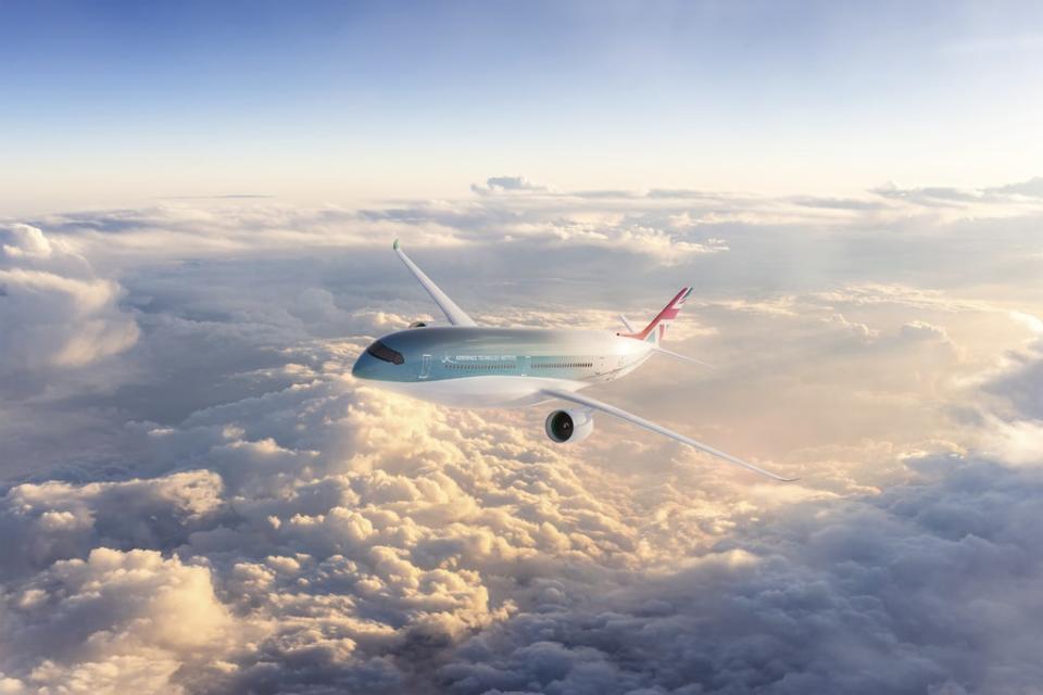 A liquid hydrogen-powered plane is being developed in an attempt to operate non-stop zero carbon transatlantic flights (Department for Transport/PA)