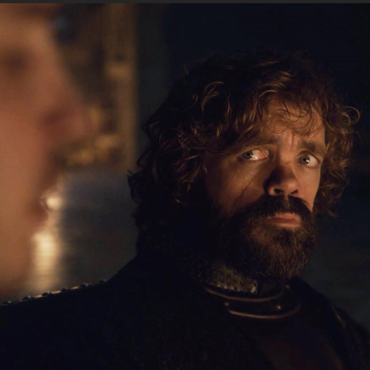 Tyrion listens carefully to Pod’s words (credit: HBO)