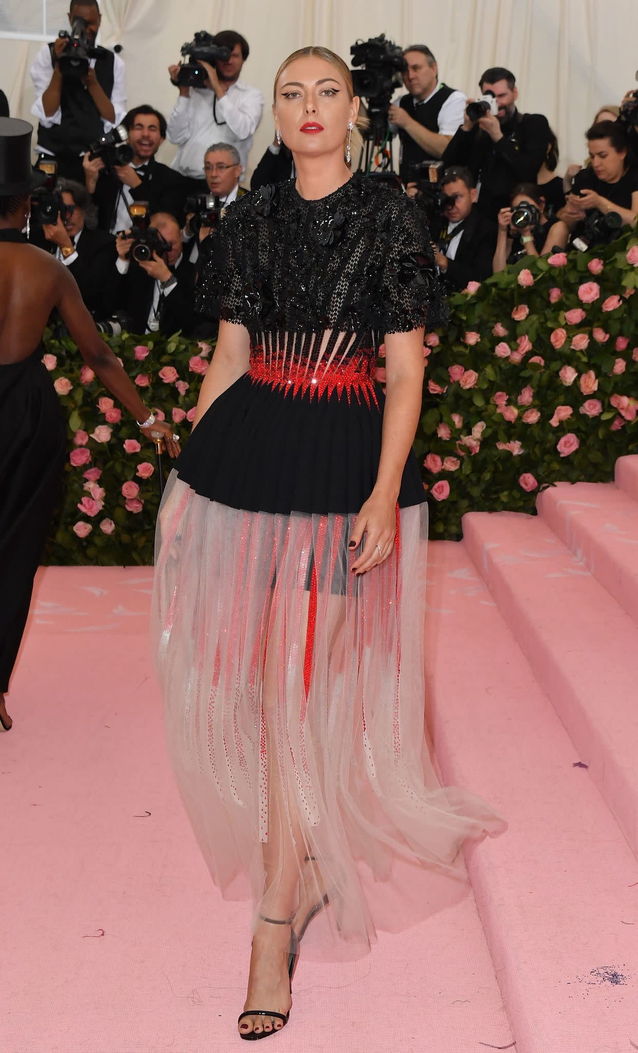 Maria Sharapova arrives for the 2019 Met Gala at the Metropolitan Museum of Art on May 6, 2019, in New York. - The Gala raises money for the Metropolitan Museum of Arts Costume Institute. The Gala's 2019 theme is Camp: Notes on Fashion" inspired by Susan Sontag's 1964 essay "Notes on Camp".