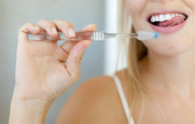 Brushing your teeth daily is still important to prevent plaque build up. Photo: Getty Images