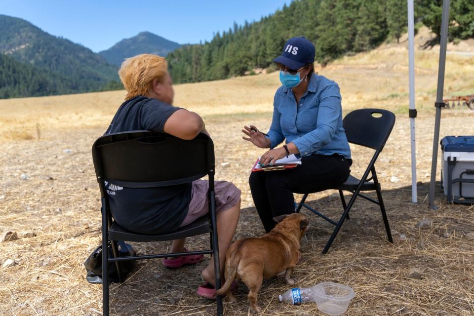 Victim advocates have started going with law enforcement to illegal cannabis grows in Jackson County, Oregon, to talk with potential victims of labor or sex trafficking and let them know about resources to get help.