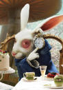 <p>Alice in Wonderland (2010). One of our favourite bunnies on film is undoubtedly the iconic White Rabbit in the 'Alice' movies, but specifically the Tim Burton remake. Michael Sheen portrayed Nivens McTwisp, the White Rabbit in the 2010 movie alongside Johnny Depp and Anne Hathaway, and was asked by Burton to focus on the 'twitchiness' of the character.</p>