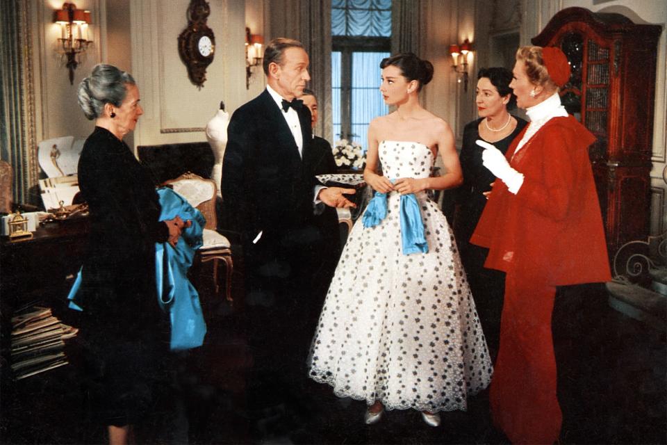 FUNNY FACE, Fred Astaire, Audrey Hepburn, Kay Thompson, 1957.