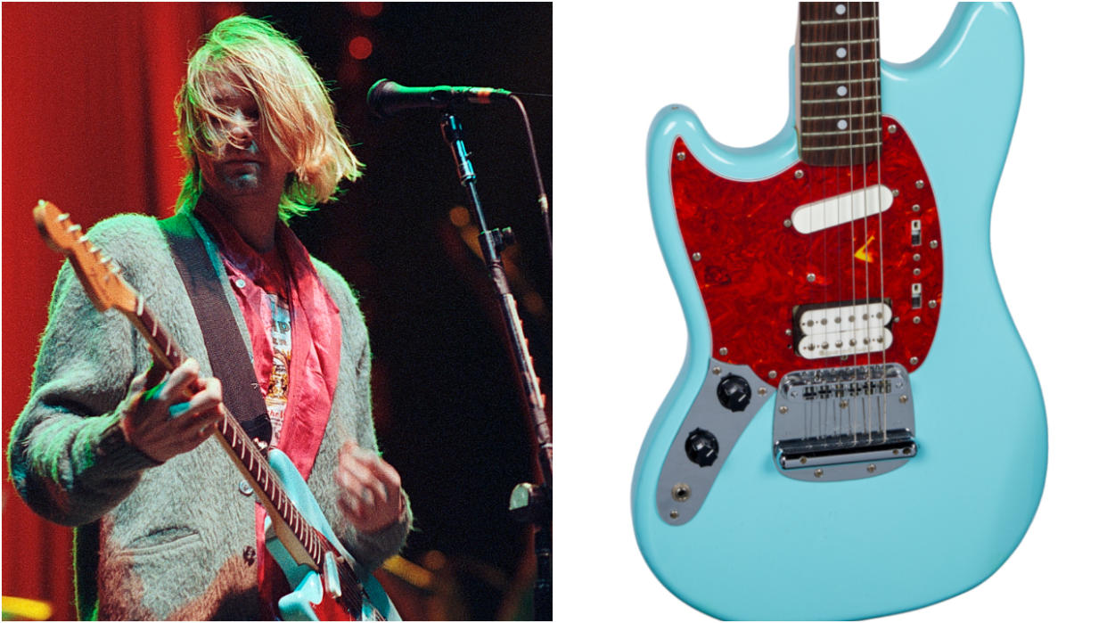  Kurt Cobain's Fender Mustang guitar. 