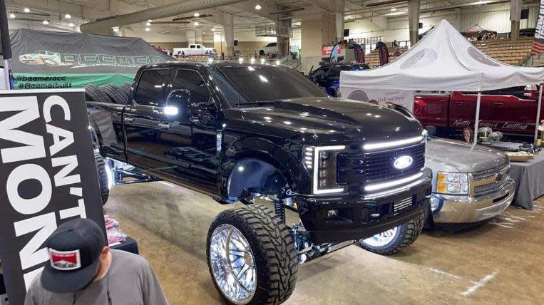 Shawn East always likes to put his truck on display at shows.