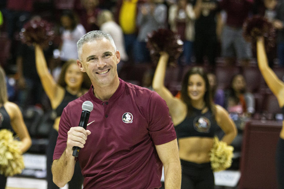 Mike Norvell is in his first season at Florida State. (AP Photo/Mark Wallheiser, File)