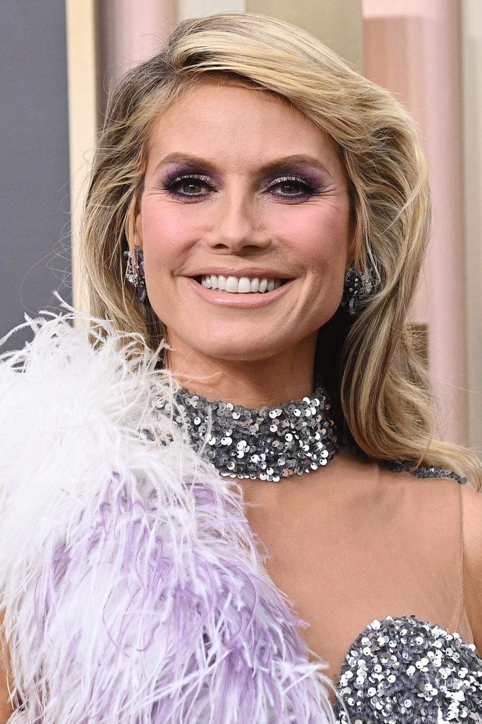 Heidi Klum at the 80th Annual Golden Globe Awards held at The Beverly Hilton on January 10, 2023 in Beverly Hills, California.