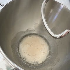 As we were heading out the door, I put the dough in a bowl and set it to proof for 45 minutes. This bread ended up proofing for much longer, as we were at the playground much longer, but it all worked out just fine.