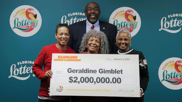 PHOTO: Geraldine Gimblet, of Lakeland, Florida, won a $2 million prize from the Florida Lottery. (Florida Lottery)