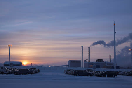 FILE PHOTO: A general view of Talvivaara's nickel mine in Sotkamo, Finland January 16, 2013. REUTERS/Kimmo Rauatmaa/Lehtikuva/File Photo