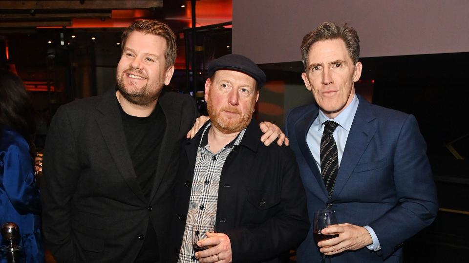 James was joined by Adrian Scarborough and Rob Brydon