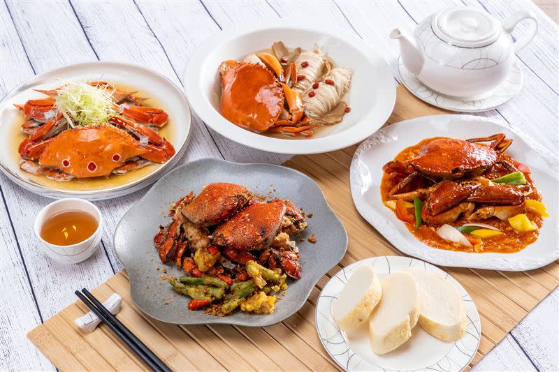 「福容大飯店福隆」秋蟹季推出4道特色秋蟹料理。（圖／福容大飯店提供）