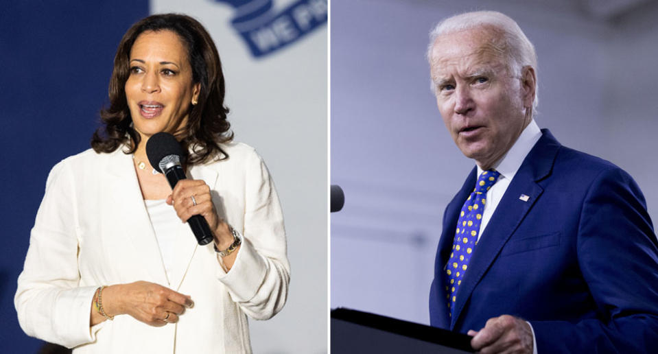 Kamala Harris has been selected by Joe Biden as his running mate. Source: AAP