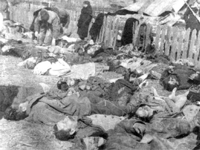 Polish civilian victims of March 26, 1943 massacre committed by Ukrainian Insurgent Army assisted by ordinary Ukrainian peasantry.