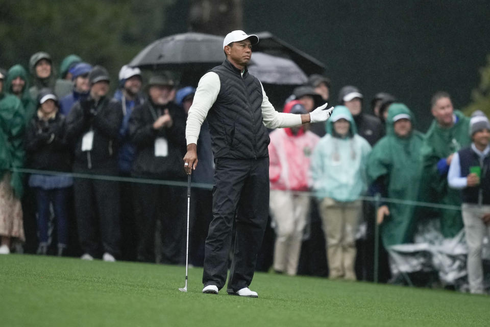 Tiger Woods has withdrawn from the Masters. (AP Photo/Matt Slocum)