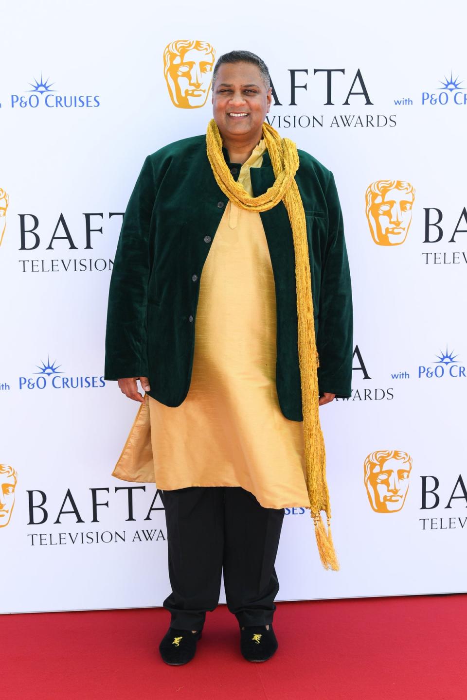 Chair of BAFTA, Krishnendu Majumdar, attends the 2023 BAFTA Television Awards with P&O Cruises at The Royal Festival Hall on May 14, 2023 (Getty Images)