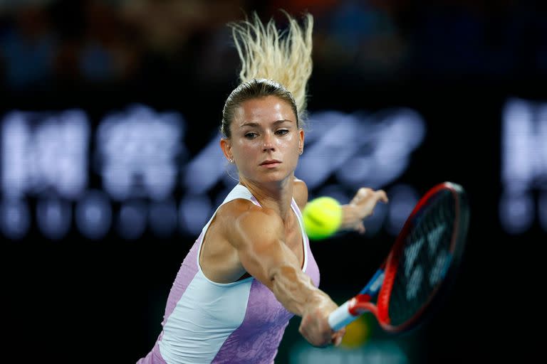 La italiana Camila Giorgi, hija de un ex combatiente de Malvinas, es una de las tenistas italianas más destacadas 