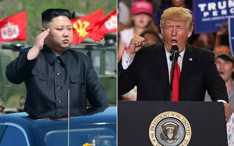 Kim Jong-un and Donald Trump have traded threats in recent months