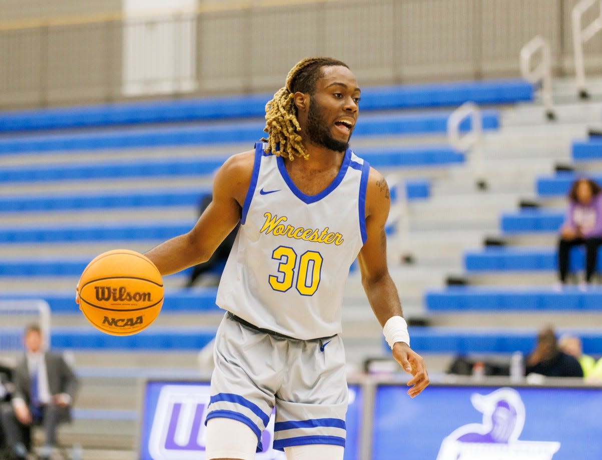Worcester State University's Aaron Nkrumah of South High.