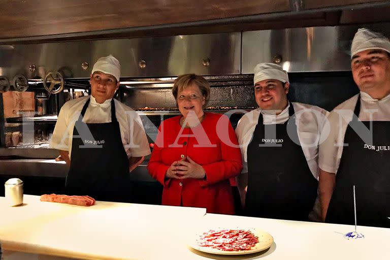 Angela Merkel en la parilla Don Julio