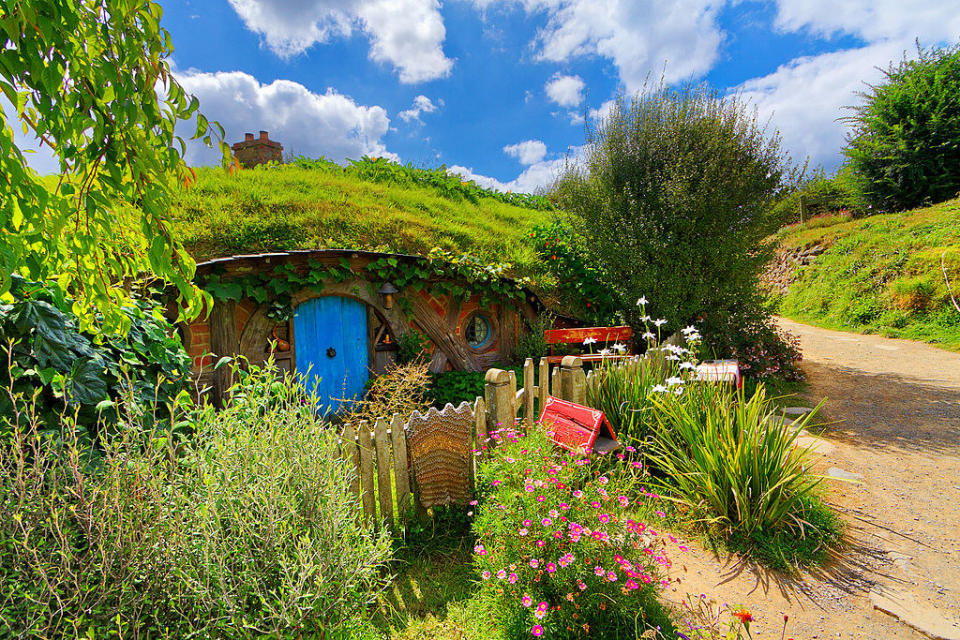 Hobbiton film set in New Zealand.