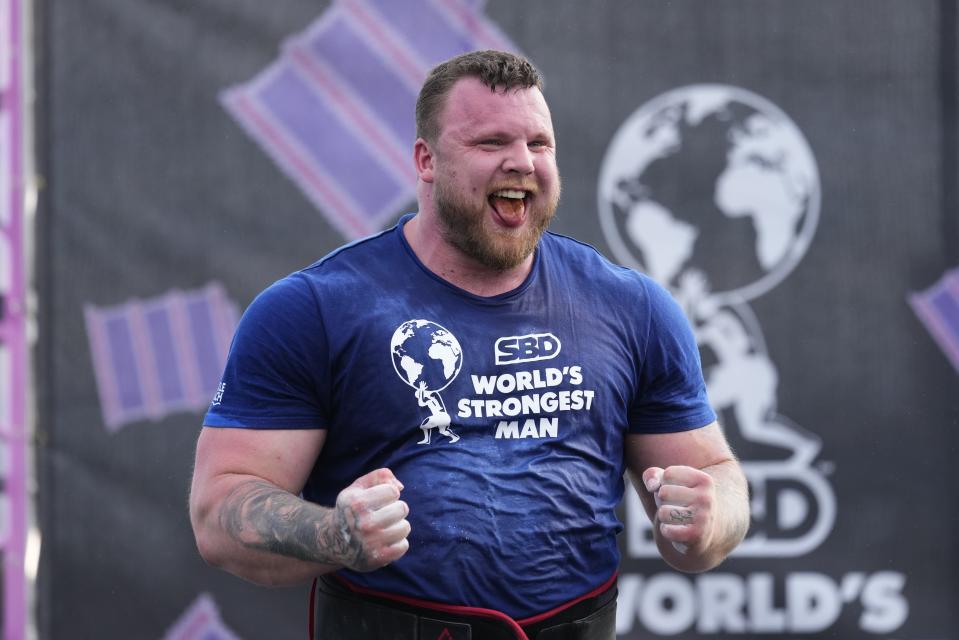Tom Stoltman won the 2024 World's Strongest Man competition, his third title in four years.