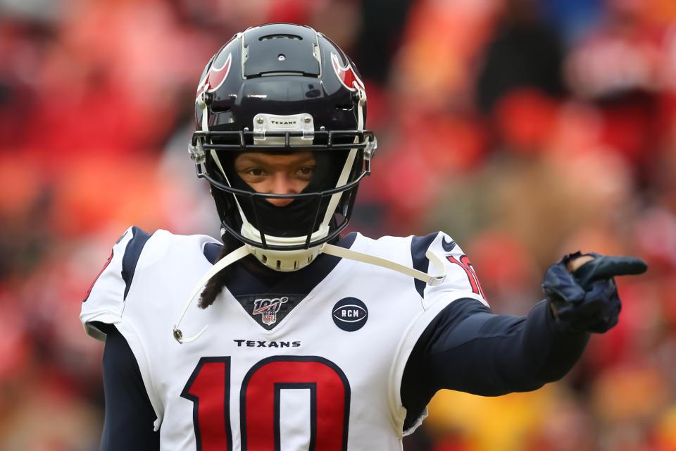 Houston Texans wide receiver DeAndre Hopkins (10) 