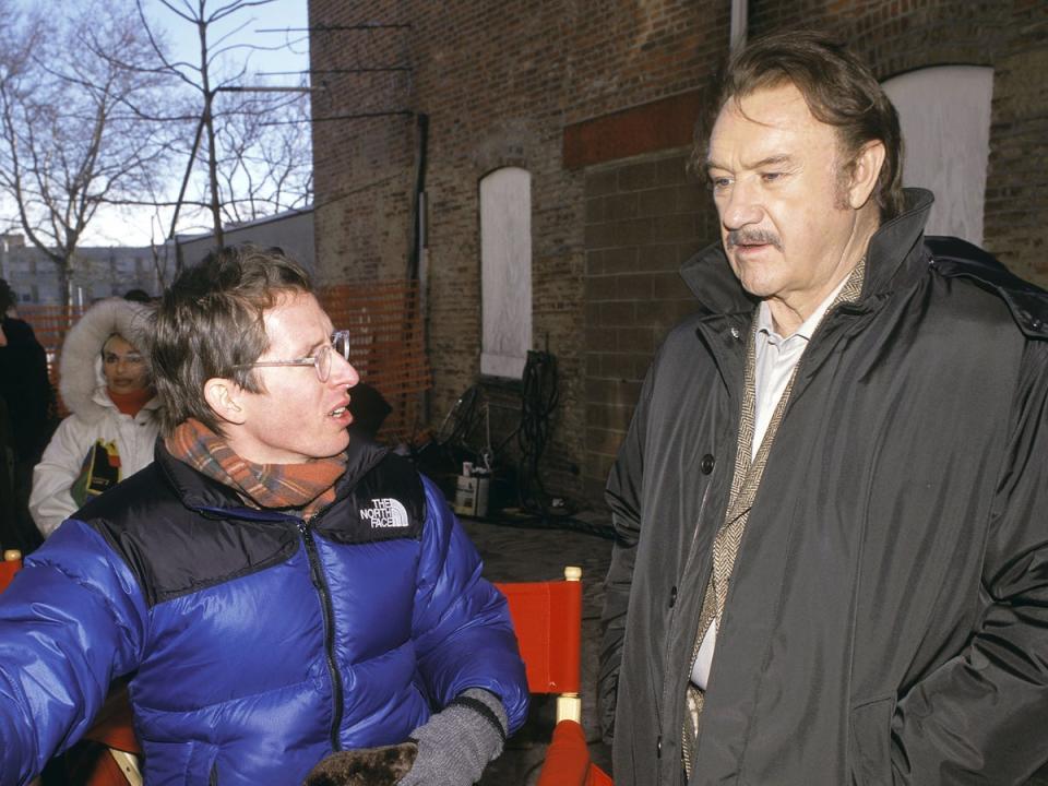 Wes Anderson and Gene Hackman on the set of ‘The Royal Tenenbaums' (James Hamilton/Touchstone/Kobal/Shutterstock)