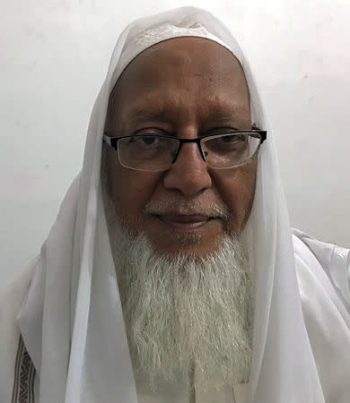 S.M. Aliyar, vice principal of the Jamiathul Falah Arabic College poses for a photograph in Kattankudy, Sri Lanka, April 24, 2019. Picture taken April 24, 2019. REUTERS/Tom Lasseter