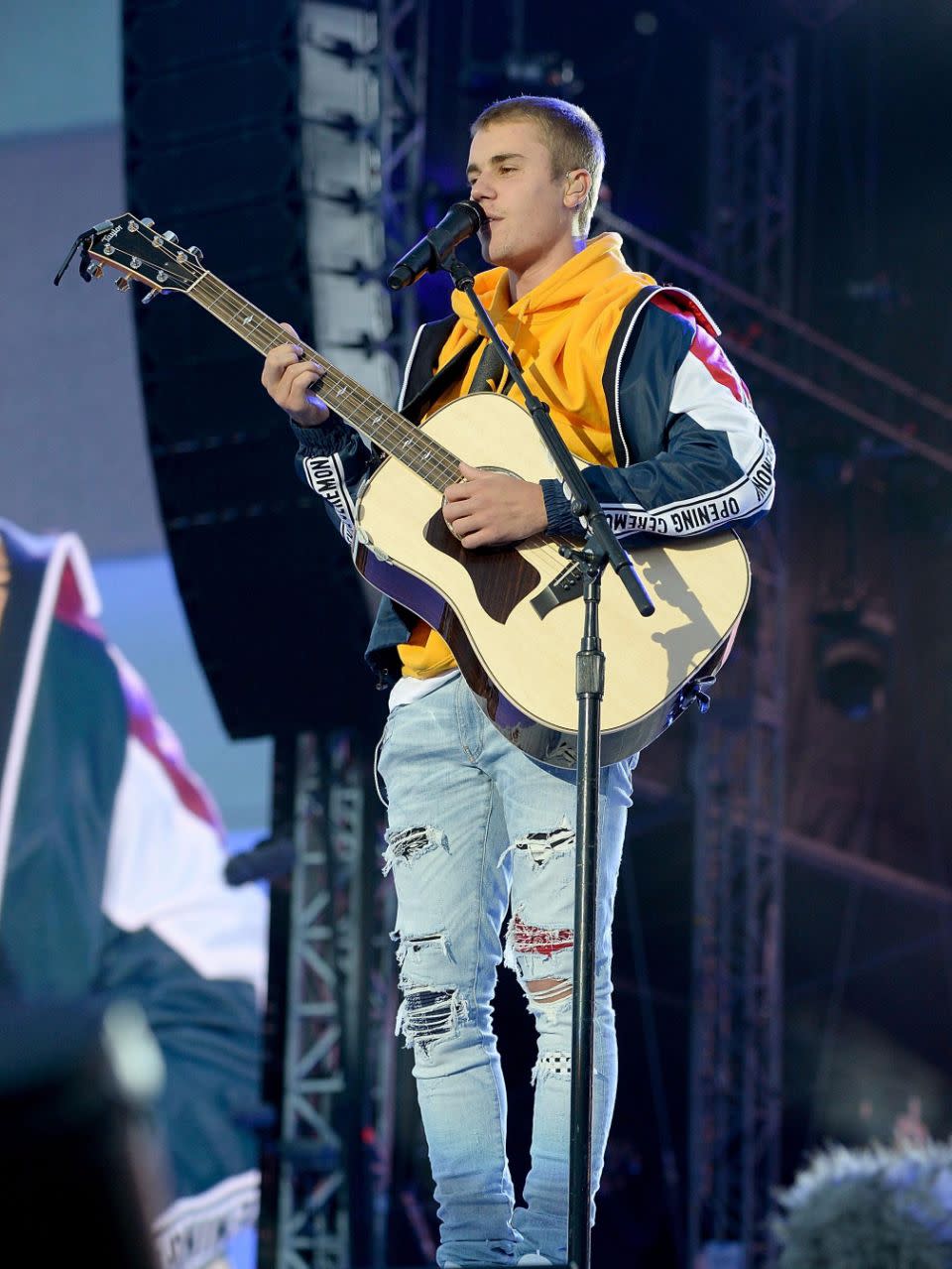 Justin Bieber also performed. Source: Getty