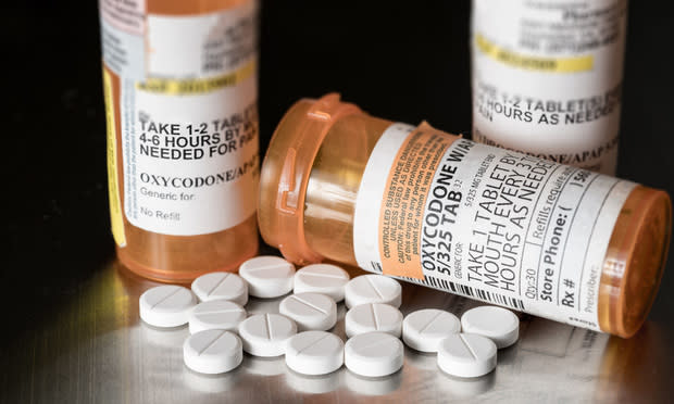 Oxycodone opioids prescription pills
