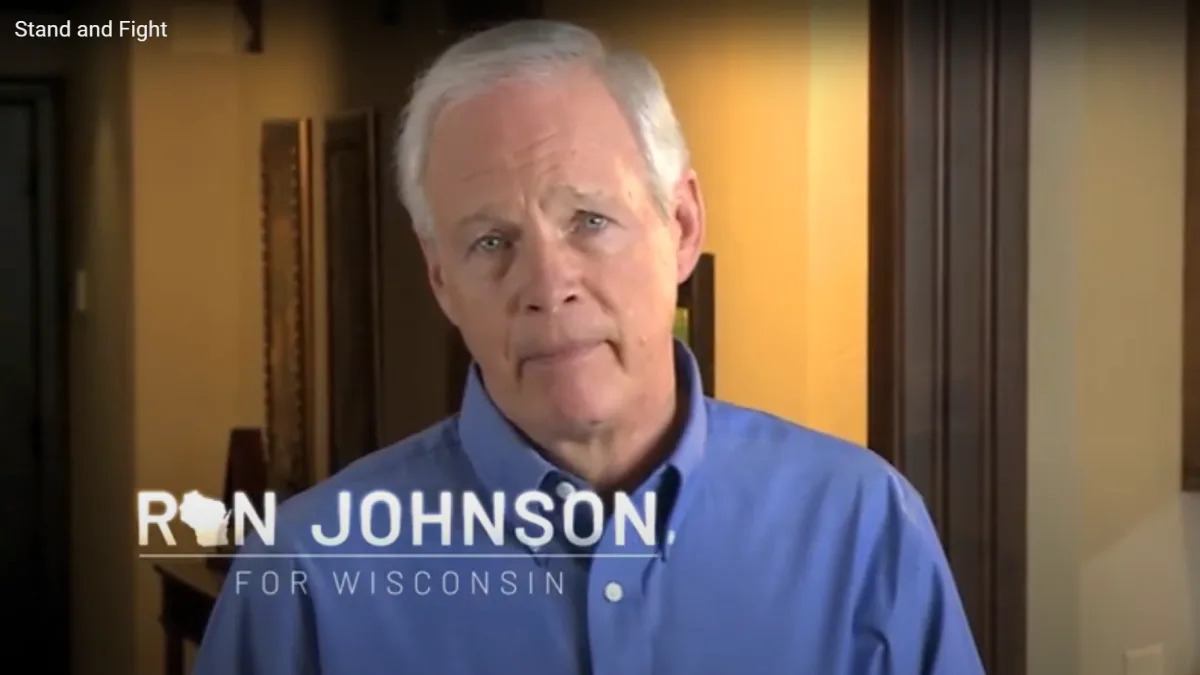 A day after entering 2022 race, U.S. Sen. Ron Johnson launches two ads and says he's ready to 'stand and fight for freedom'