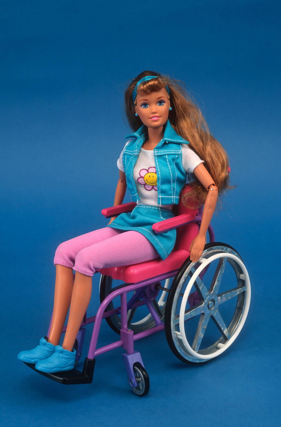 The Share a Smile Becky Barbie doll, released in 1997.