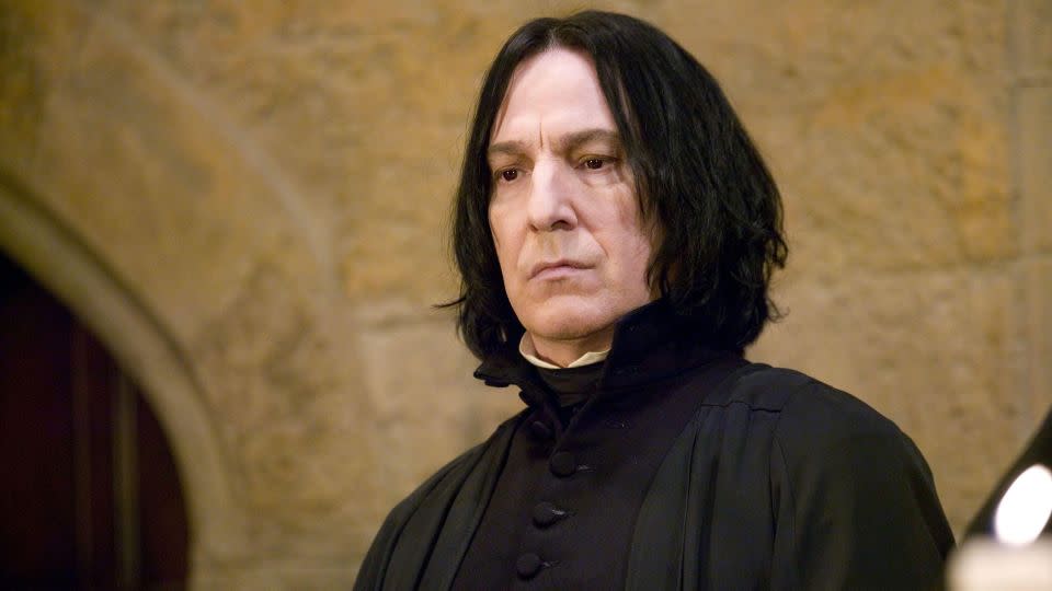 Alan Rickman in "Harry Potter and the Goblet of Fire." - Murray Close/Warner Bros./Alamy Stock Photo