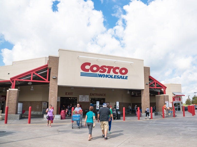 Costco store entrance exterior