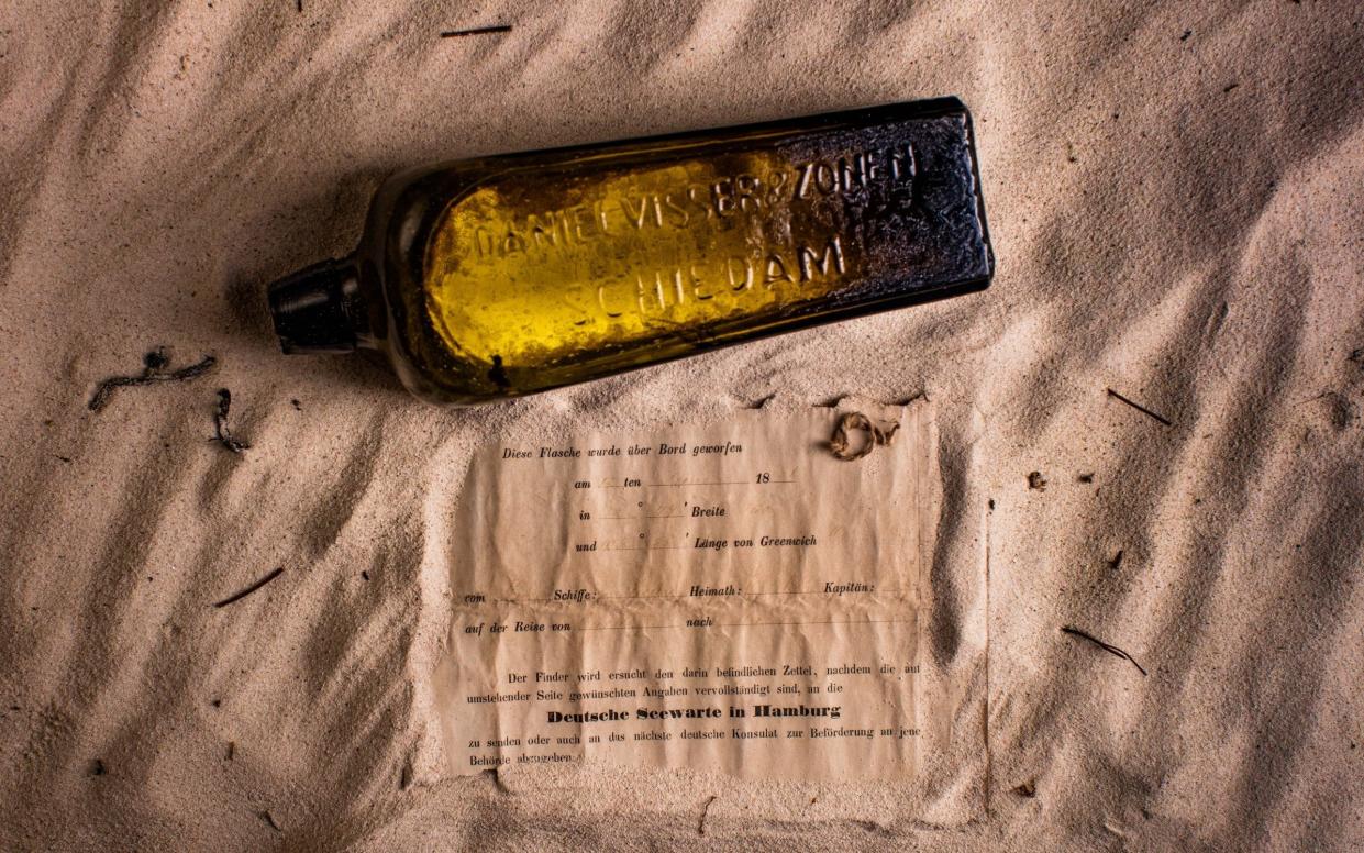 The bottle was thrown off a German ship on June 12 1886, about 600 miles off the coast of Australia - Â© 2013 KymIllman.com