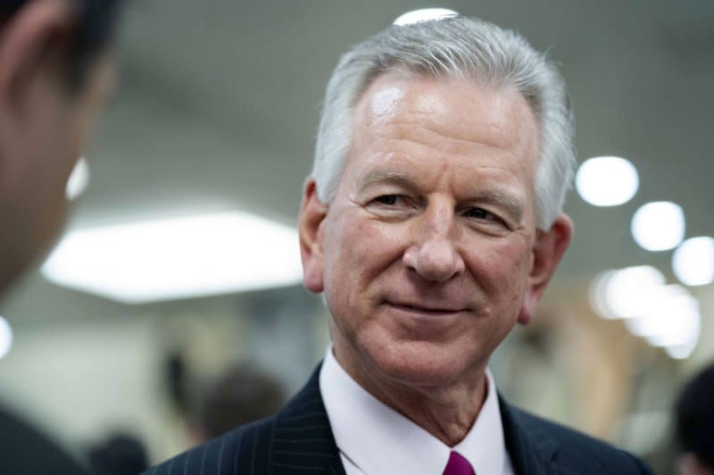Sen. Tommy Tuberville, R-Ala., held up military promotions for months over his objection to healthcare policies for service members seeking abortions. File Photo by Bonnie Cash/UPI