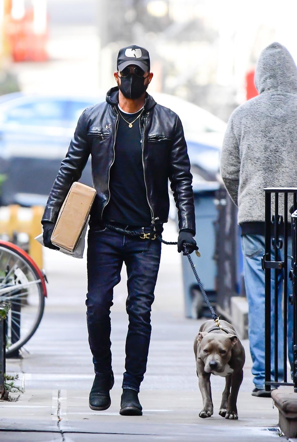 Justin Theroux in New York, January 20, 2021.