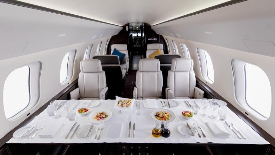 VistaJet is doing a $1.5-billion interior remodel of its fleet from the $75-million Global 7500 to smaller aircraft. 