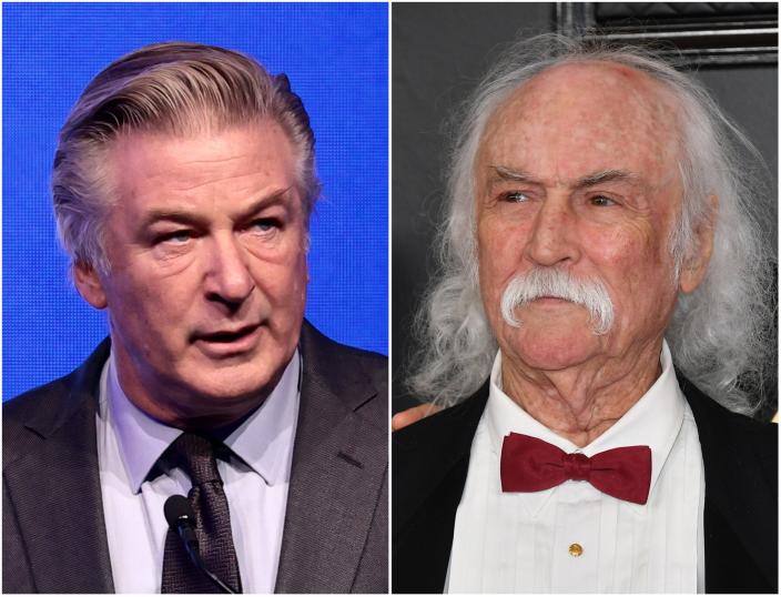 Alec Baldwin (left) and David Crosby (Getty Images)